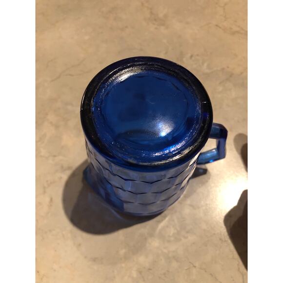 Vintage Shirley Temple creamer. Cobalt blue glass made in the 30s or 40s - Picture 4 of 4